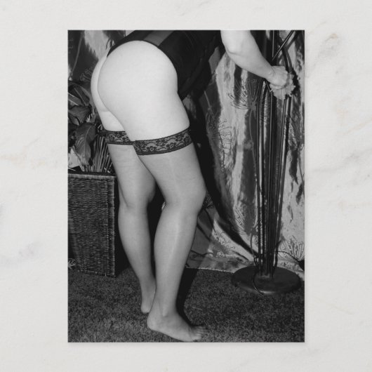 セクシーな魚網の写真 ポストカード (正面)