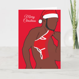 セクシーな黒サンタクロース シーズンカード