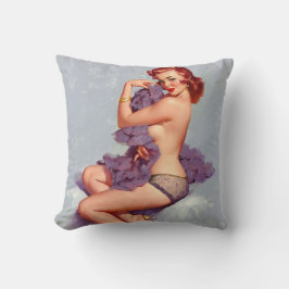 セクシーなredhairのピンナップ クッション