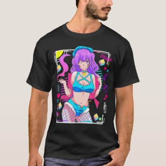 セクシーアニメ女子アニメのセクシーランジェリーアニメ Tシャツ