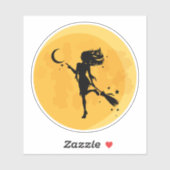 セクシーウィッチハロウィーンムーン シール (シート)