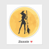 セクシーウィッチハロウィーンムーン シール (シート)