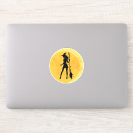 セクシーウィッチハロウィーンムーン シール