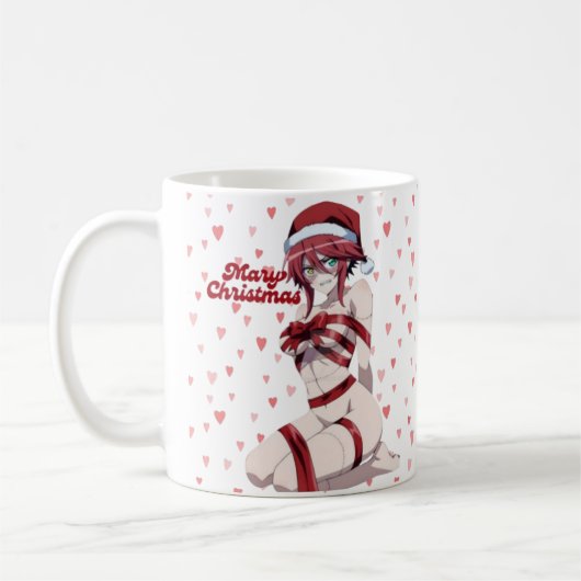 セクシーサンタ メリークリスマス アニメガール コーヒーマグカップ (左)