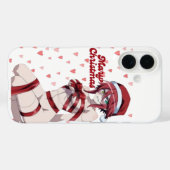 セクシーサンタ メリークリスマス アニメガール Case-Mate iPhoneケース (裏面 (横))