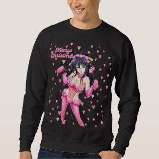 セクシーサンタ メリークリスマス ピンクハート アニメディーバ スウェットシャツ