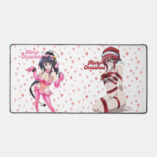 セクシーサンタ メリークリスマス ピンクハート アニメディーバ デスクマット
