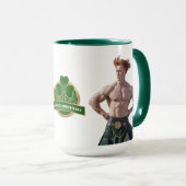 セクシーセントパトリックの日アイリッシュスタッドコーヒー マグカップ (正面右)