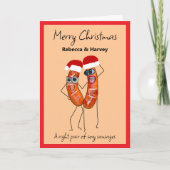セクシーソーセージのクリスマス シーズンカード (正面)