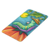 セクシートマトワーム、キャタピラーマグネット長方形の長さ マグネット (左側)