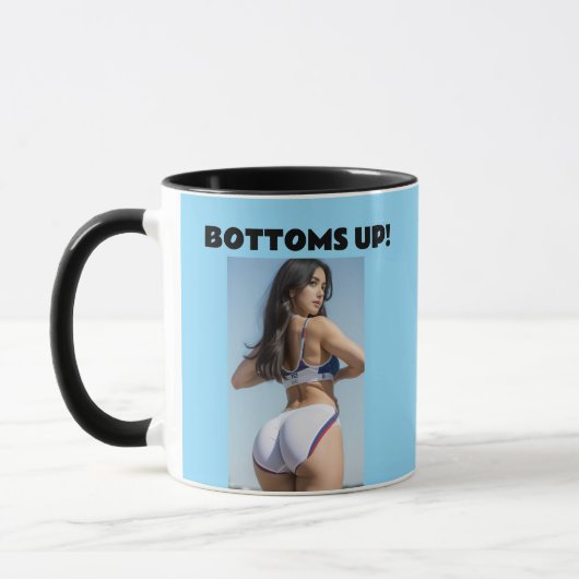 セクシービキニ大きな底の女の子コーヒーマグ マグカップ (左)