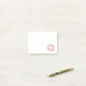 セクシーピンクグリッターリップグラマラス ポストイット (デスク上)