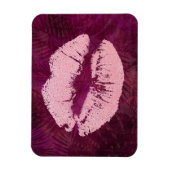 セクシーピンクグリッターリップグラマラス マグネット (縦)