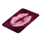 セクシーピンクグリッターリップグラマラス マグネット (左側)