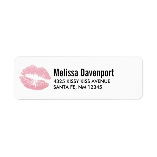 セクシーピンクグリッターリップグラマラス ラベル (正面)