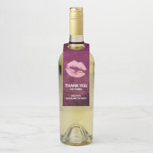 セクシーピンクグリッター唇グラマラスありがとう ボトルネックタグ (ボトル)