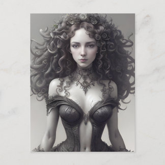 セクシーブラックランジェリー ポストカード