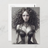 セクシーブラックランジェリー ポストカード (正面/裏面)