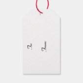 セクシーブルネットピンナップガールスリーピングギフトラベル ギフトタグ (裏面)