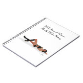 セクシーブルネットピンナップガールスリーピングスパイラルノートブック ノートブック (左側)