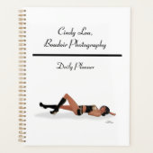 セクシーブルネットピンナップガールスリーピングデイリープランナー プランナー手帳 (正面)