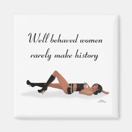 セクシーブルネットピンナップガールスリーピングマグネット マグネット