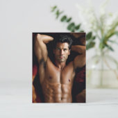 セクシーブルネットマン ポストカード (スタンド正面)