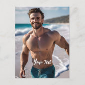 セクシーブルネットマン ポストカード (正面)