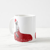 セクシーミセスSantaレトロピンナップガールクリスマスマグアルト コーヒーマグカップ (正面左)