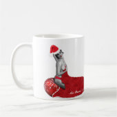 セクシーミセスSantaレトロピンナップガールクリスマスマグアルト コーヒーマグカップ (左)