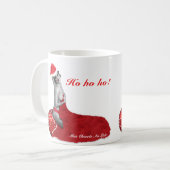 セクシーミセスSantaレトロピンナップガールクリスマスマグ コーヒーマグカップ (正面左)