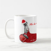 セクシーミセスSantaレトロピンナップガールクリスマスマグ コーヒーマグカップ (左)