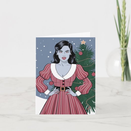 セクシーヴァンパイレディークリスマス カード (正面)