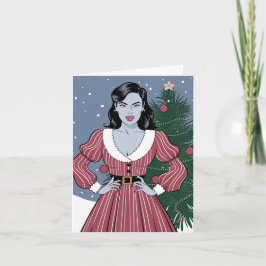 セクシーヴァンパイレディークリスマス カード