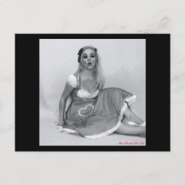 セクシーヴィンテージピンナップガールバーベモデルアートハガキ ポストカード