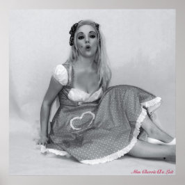 セクシーヴィンテージピンナップガールモデルBabeアートポスター ポスター