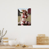 セクシー女性のカーボーイ ポスター (キッチン)