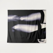 セクシー歩く、ストッキングの完璧な女の子、ホットアート タペストリー (正面(横))