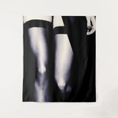 セクシー歩く、ストッキングの完璧な女の子、ホットアート タペストリー (正面)