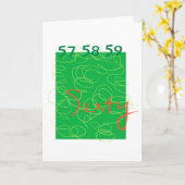 セクシー誕生日カードグリーン カード (黄色い花)