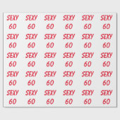 セクシー60th60誕生日ラッピング紙 ラッピングペーパー (フラット)