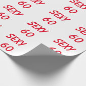 セクシー60th60誕生日ラッピング紙 ラッピングペーパー (角)