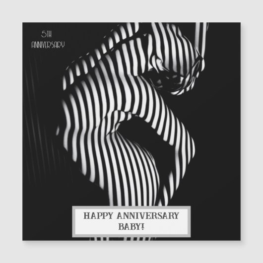 セクシ結婚ー記念日いけな マグネット招待状 (正面)