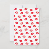 セクシ赤と白リップおもしろい結婚ズ セーブザデート (裏面)