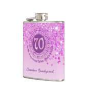 セクターズ&ピンクグリッター&ドリンク引用文 フラスク (左)