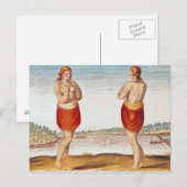 セクトン出身の若い貴族の女性 ポストカード (正面/裏面)