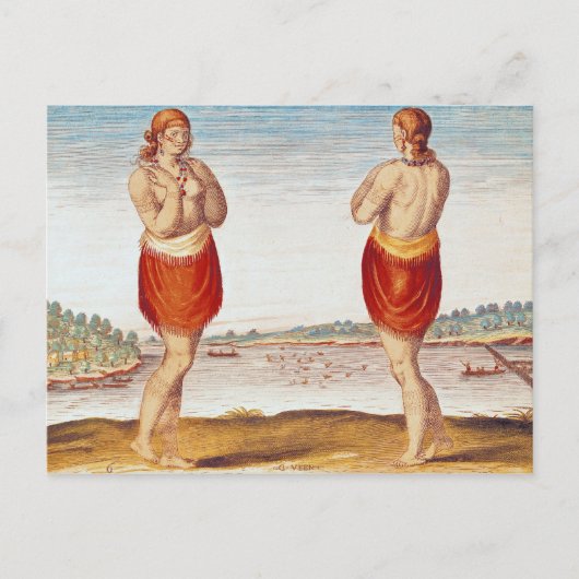 セクトン出身の若い貴族の女性 ポストカード (正面)