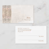 セクフェイクインつや消し白大理石サロン紹介 紹介カード (正面/裏面)