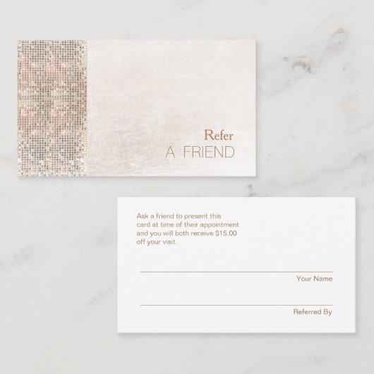 セクフェイクインつや消し白大理石サロン紹介 紹介カード (正面/裏面)