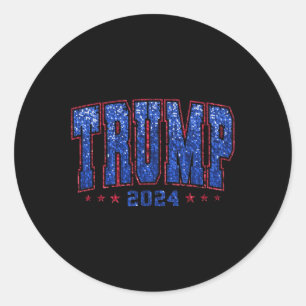 セクフェイクシンTrump 2024社長Make America Tru ラウンドシール